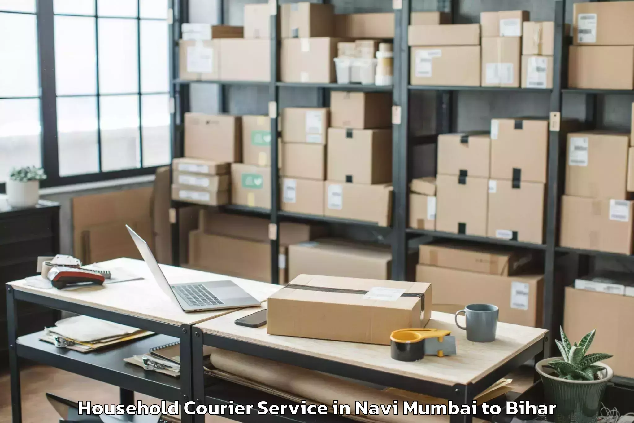 Book Navi Mumbai to Lalganj Vaishali Household Courier Online